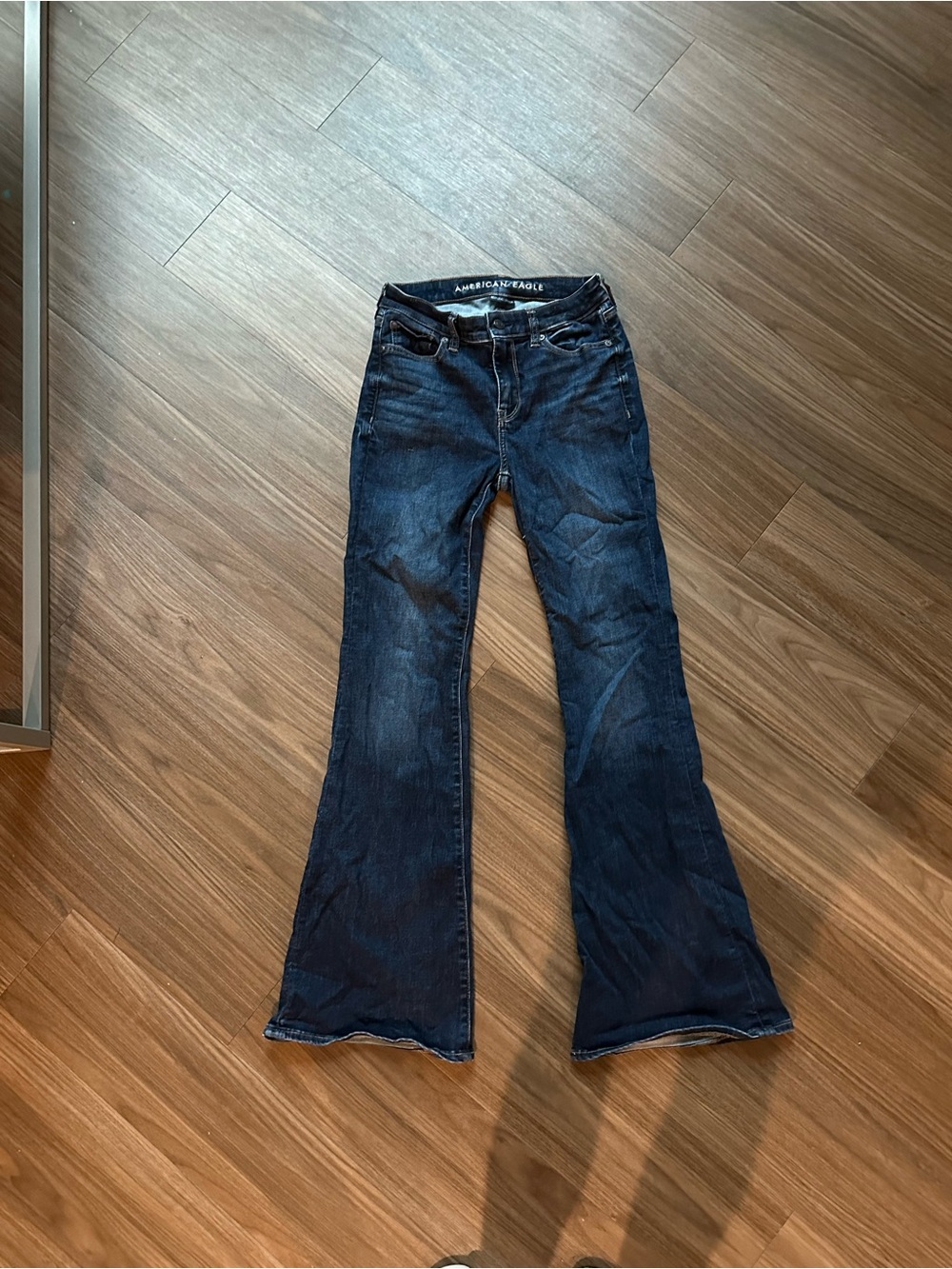 American Eagle Outfitters Dark Indigo Flare Jeans